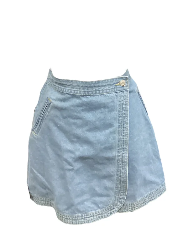 women's elastic-waisted skirts for pregnancyBlue Denim Skirt Mini & Short Clothes Mentor, Size S