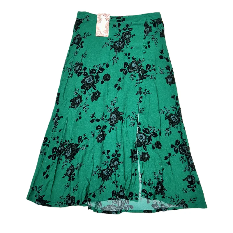 women's elegant skater skirtsSkirt Maxi By Band Of The Free In Black & Green, Size: L