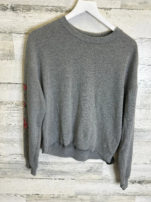 budget-friendly women's long sleeve topsTop Long Sleeve By Hollister In Grey, Size: S