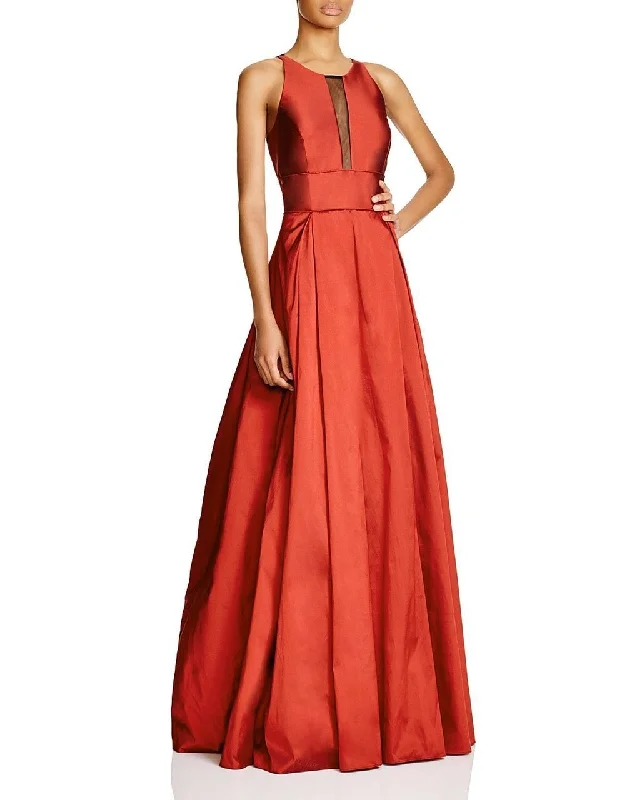 women's retro dressesAidan Mattox - Sleeveless Illusion Taffeta Evening Gown 54467610SC