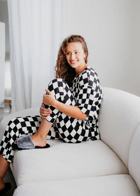 women's tops for those who want to invest in timeless piecesOrion Checkered Pant Set