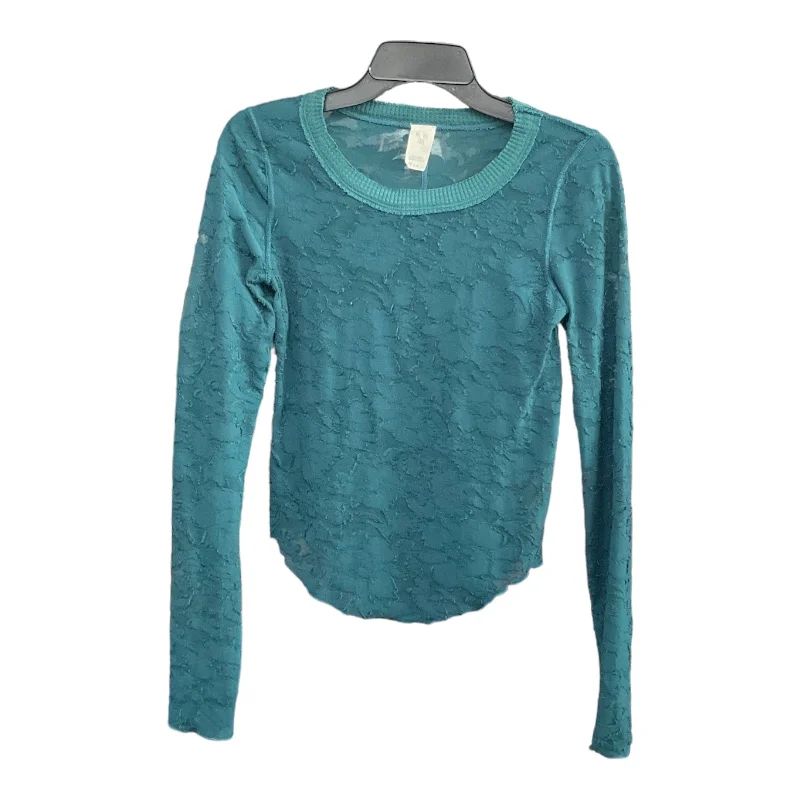 women's long sleeve tops with thermal liningTop Long Sleeve By We The Free In Teal, Size: Xs