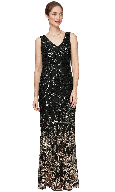 women's vacation dressesAlex Evenings 8196709 - Sequin Evening Gown