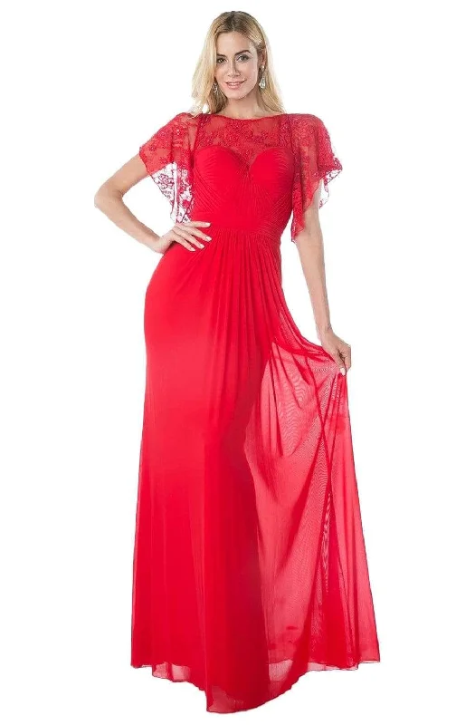 women's off-the-shoulder dressesLadivine CD494 - Lace Tulle Mermaid Evening Gown