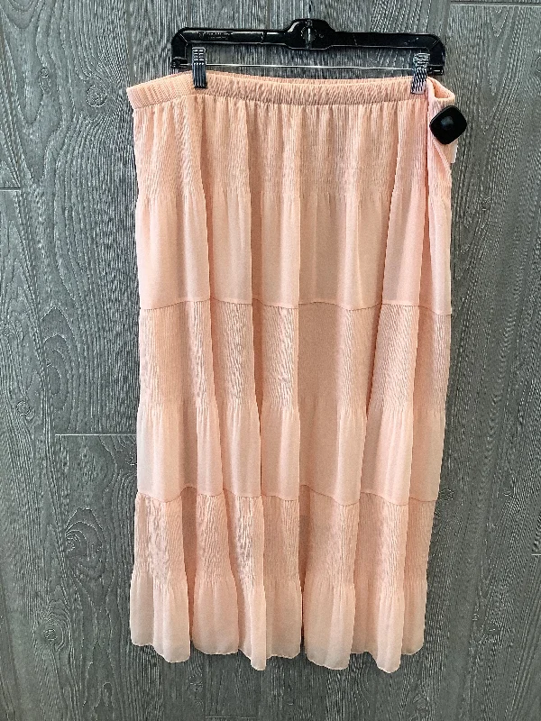 women's midi skirtsPink Skirt Maxi Clothes Mentor, Size 22