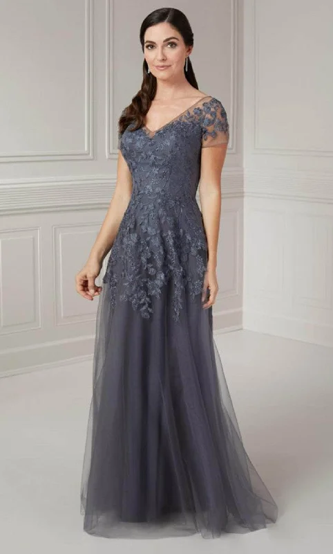 women's wrinkle-resistant dressesChristina Wu Elegance 17135 - Lace Evening Gown