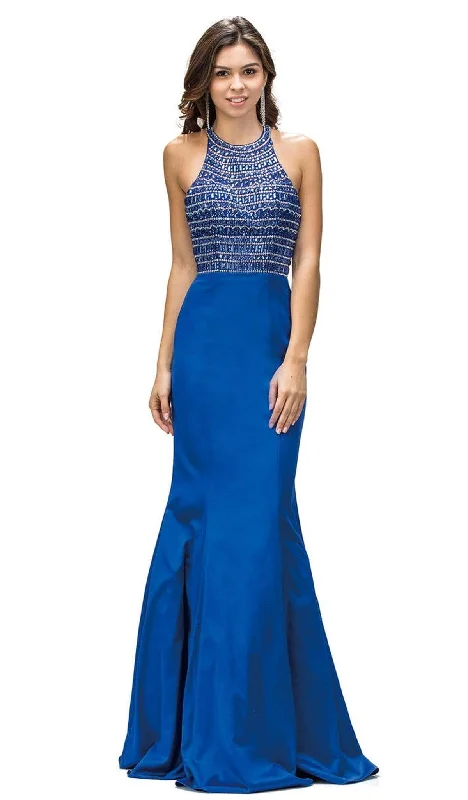 women's empire-line dressesDancing Queen 9355 - Sequin Ornate Evening Gown