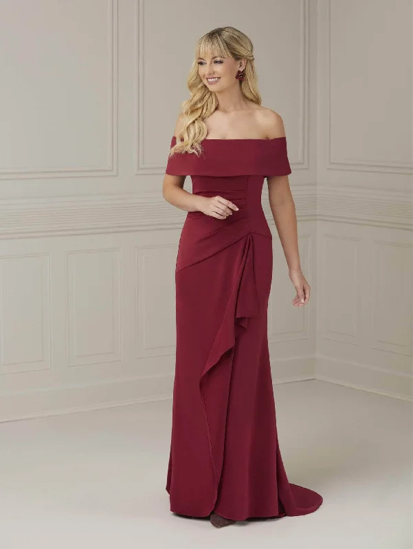 women's bow dressesChristina Wu Elegance - 17104 Foldover Accent Evening Dresses