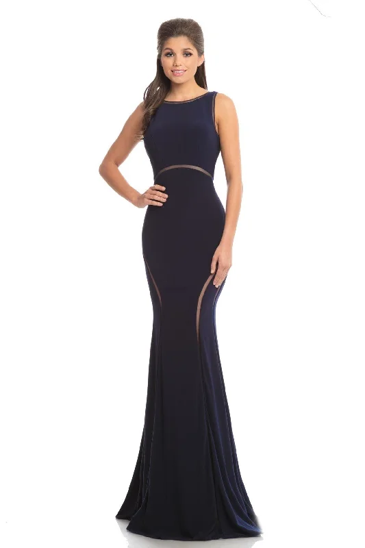 women's designer dressesJohnathan Kayne - Illusion Cutout Evening Dress 9042SC