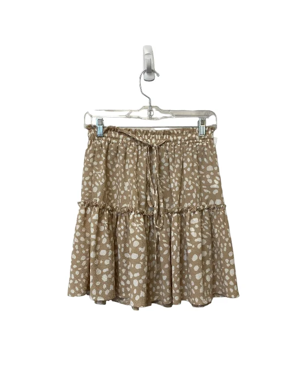 women's high-performance dressy skirtsBrown Skirt Mini & Short Clothes Mentor, Size S