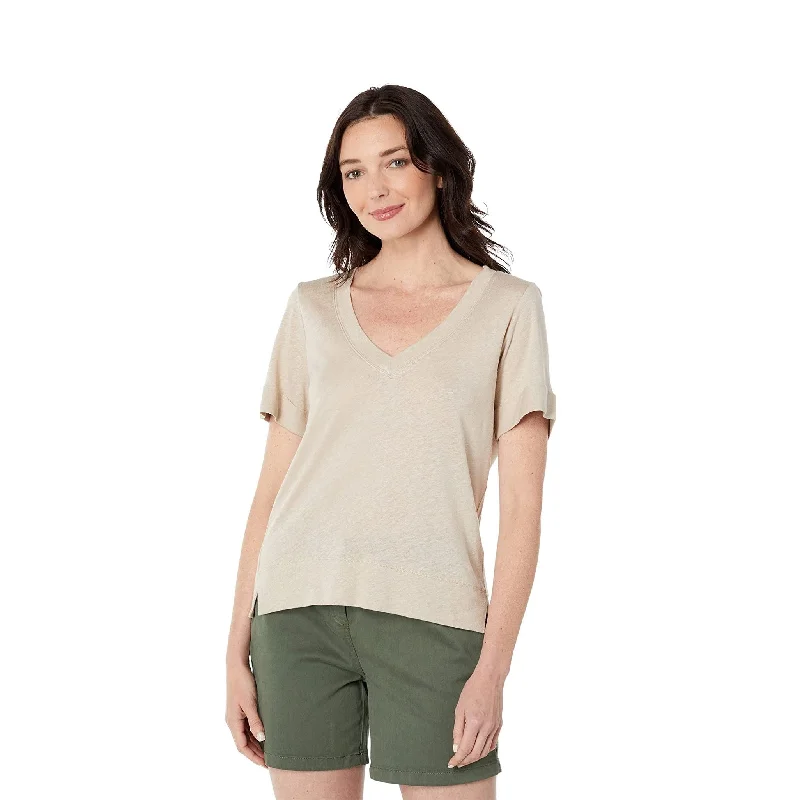 plus-size women's topsAngelina SS Tee (Sand)