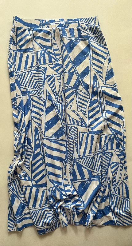 women's checked skirtsBaby Blue Skirt Maxi Clothes Mentor, Size M