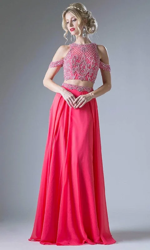 women's velvet dressesLadivine 71232 - 2 Piece Chiffon Evening Dress