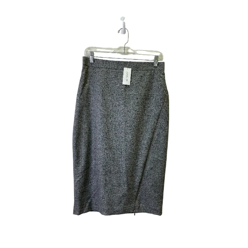 women's knitted skirtsSkirt Midi By Banana Republic In Grey, Size:8