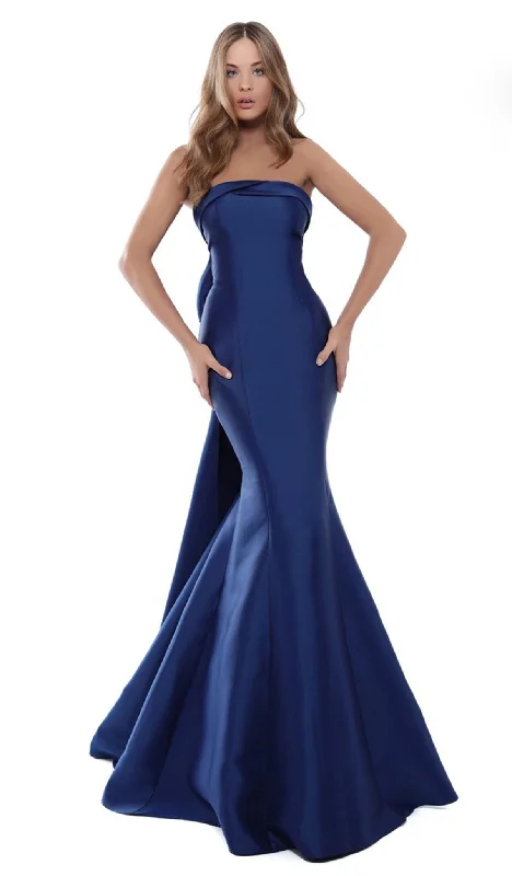 women's breathable dressesTarik Ediz - Strapless Mermaid Evening Gown 50505