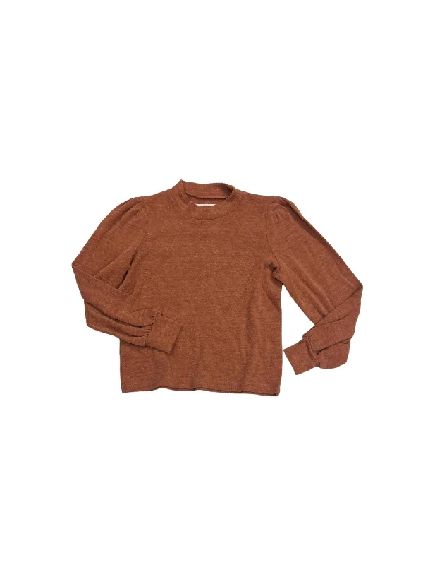 women's long sleeve tops with limited-edition designsTop Long Sleeve By Madewell In Orange, Size: Xs