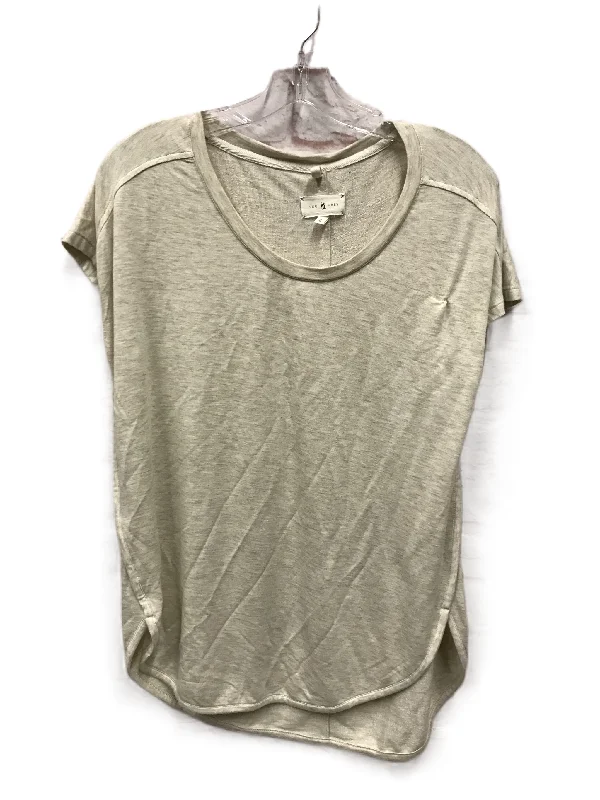 women's T-shirts with UV protectionCream & Grey Top Short Sleeve By Lou And Grey, Size: S