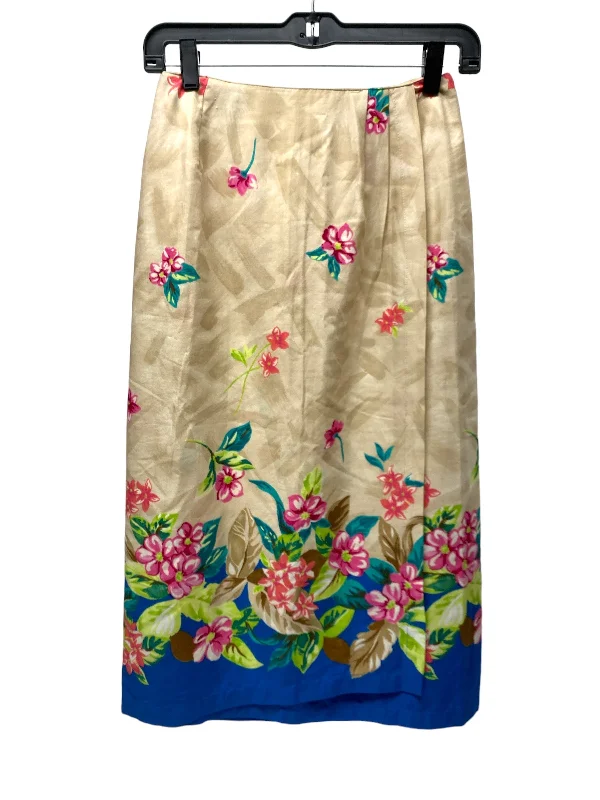 women's spring mini skirtsFloral Print Skirt Midi Clothes Mentor, Size 4