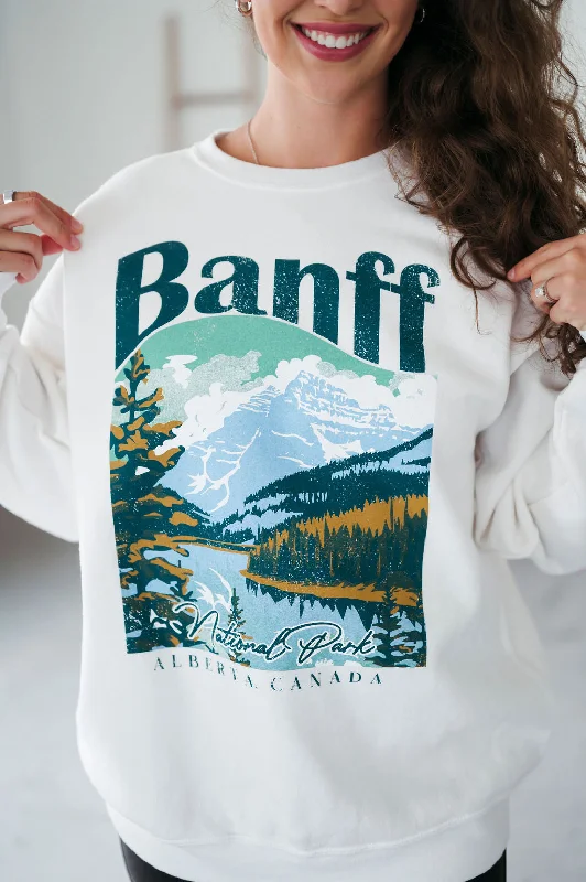 women's tops for date nightsBanff Graphic Crew