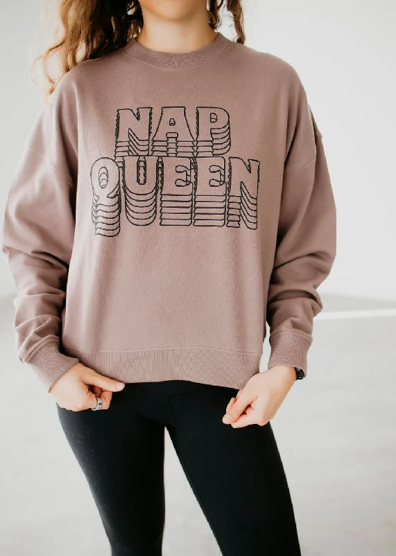 women's tops for those who want to make a fashion statementNap Queen Graphic Crew