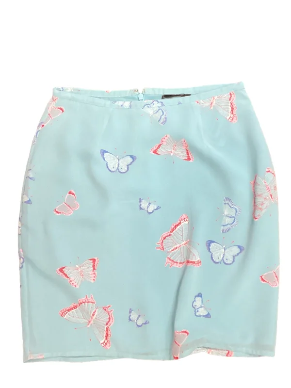 women's breathable cocktail skirtsBlue & Pink Skirt Mini & Short Clothes Mentor, Size S