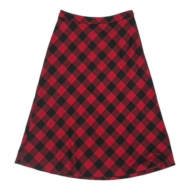 women's elastic waist skirtsSkirt Midi By Talbots In Plaid Pattern, Size:0P