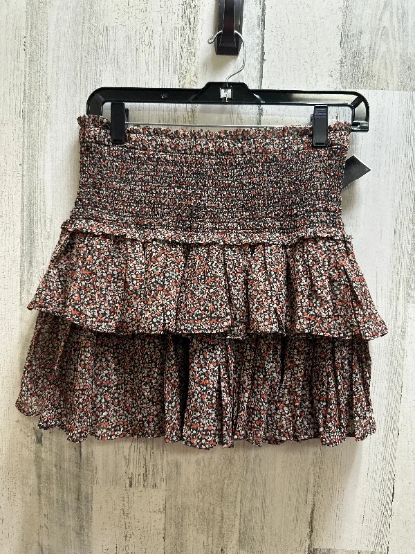 women's summer midi skirtsFloral Print Skirt Mini & Short Clothes Mentor, Size L