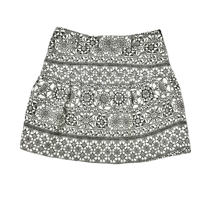 women's loungewear dressy skirtsSkirt Luxury Designer By Emporio Armani In Grey & White, Size: 6