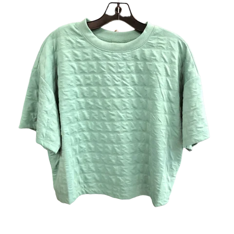 women's T-shirts with turtlenecksGreen Top Short Sleeve A New Day, Size M