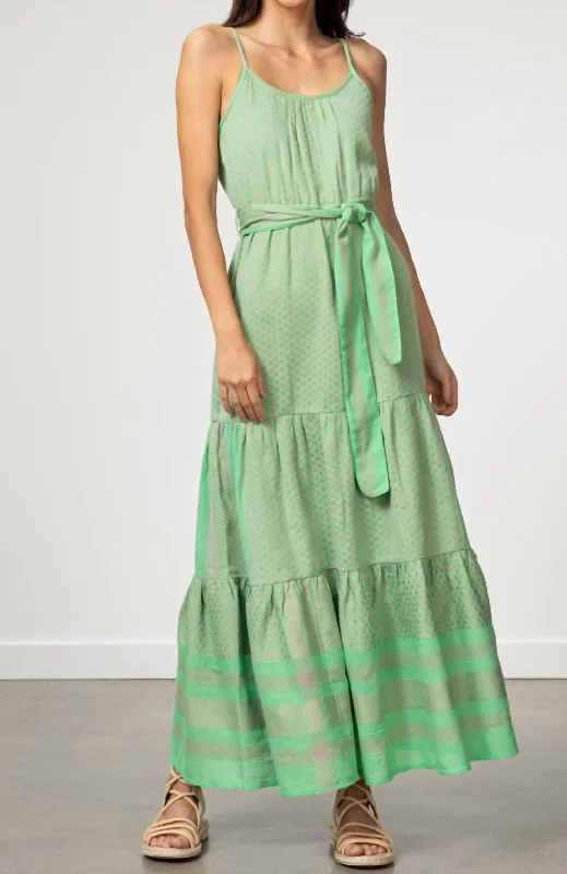 women's checkered dressesRose Maxi Dress In Minty