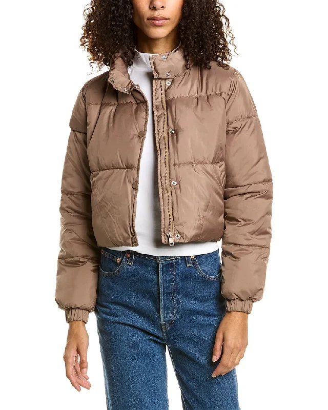 women's wool coatsUrban Republic Cropped Puffer Coat