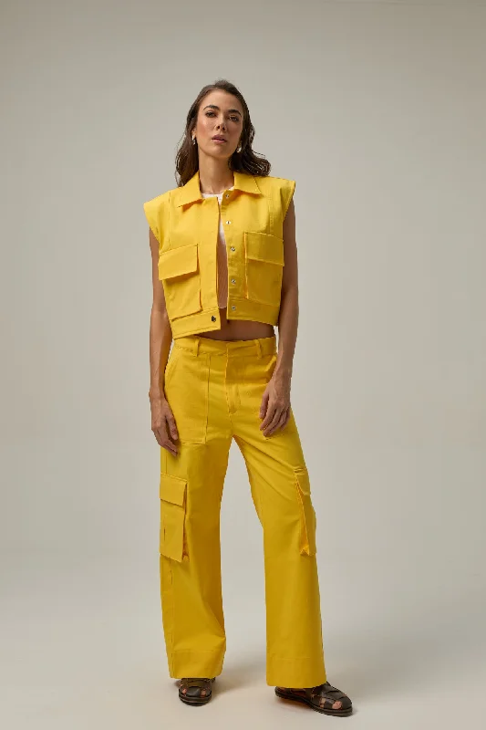 Utility Cargo Pant | Canary Yellow