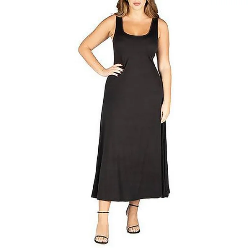 women's cold-shoulder dressesPlus Womens T-Shirt Dress Racerback Maxi Dress