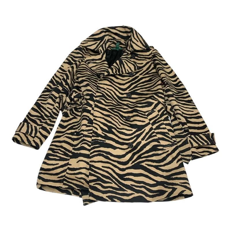 women's coats for countryside strollsCoat Trench Coat By Lauren By Ralph Lauren In Animal Print, Size: M