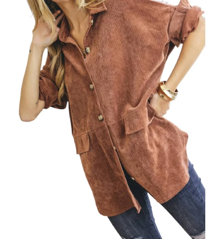 women's coats for those who refuse to compromise on styleCurvy Aztec Shacket In Mocha