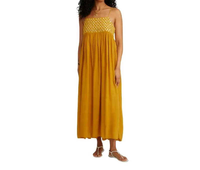 women's neon dressesSahara Maxi Dress In Ochre