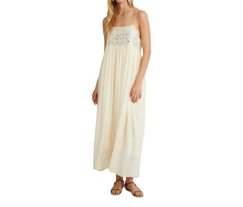 women's silk dressesSahara Maxi Dress In Cloud Cream