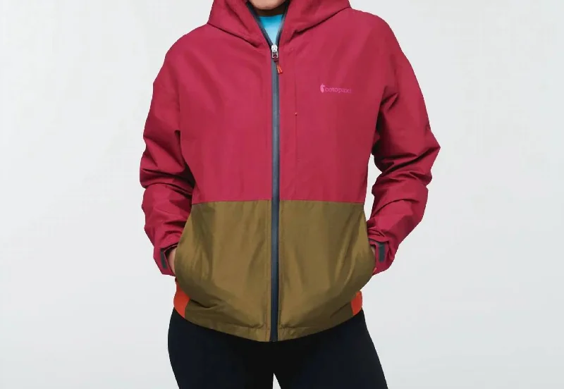 women's coats for fall and winter transitionsCielo Rain Jacket In Raspberry