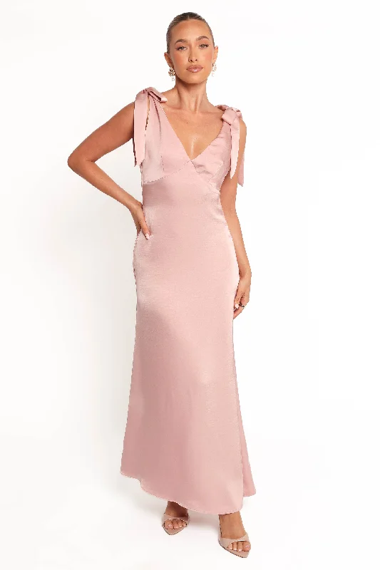 women's ethical fashion dressesClaudine Midi Dress - Pink