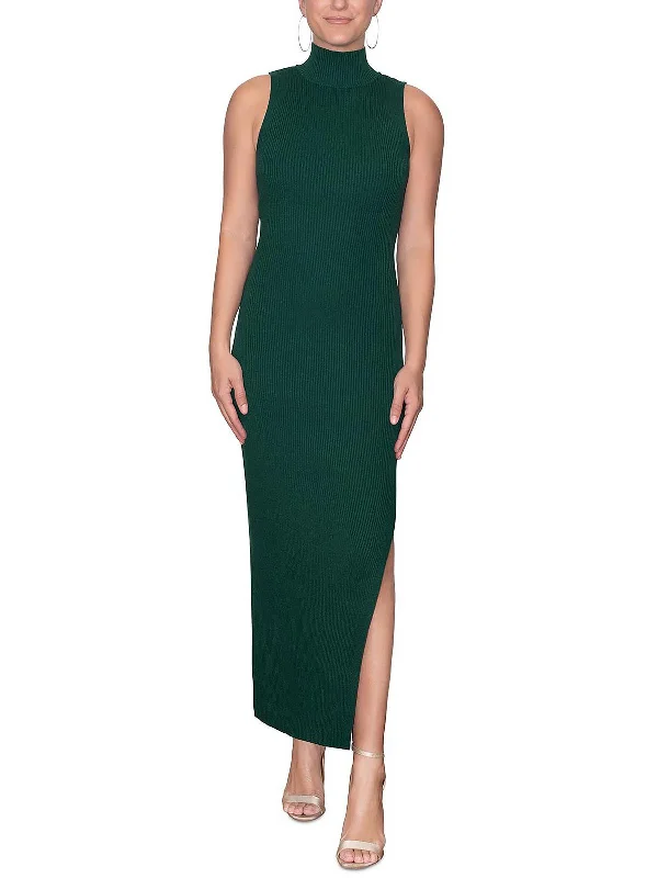 women's affordable dressesWomens Mock Neck Midi Sweaterdress