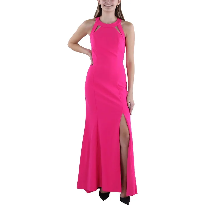 women's apple-shaped body dressesWomens Halter Maxi Evening Dress