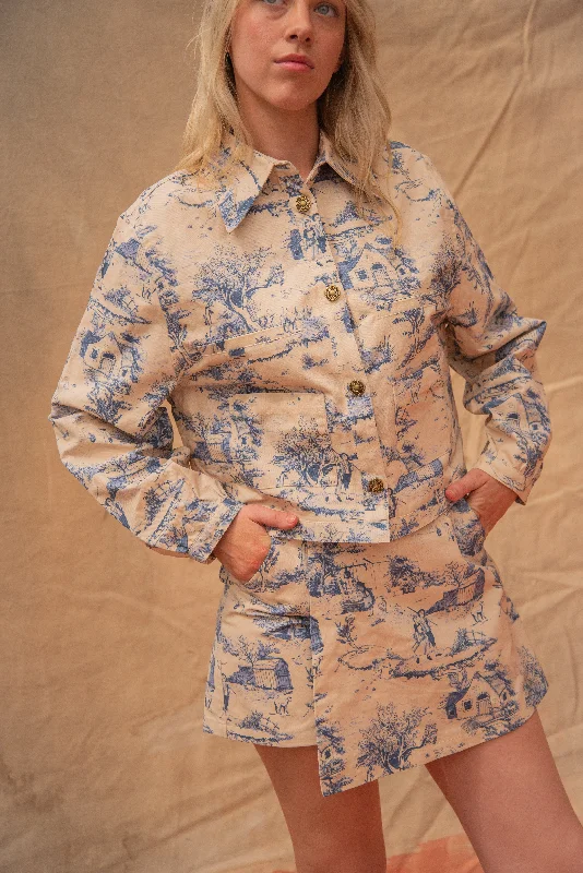 blue toile