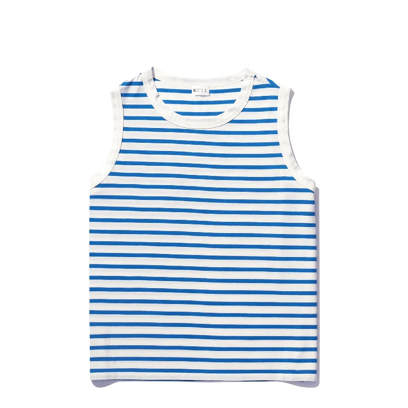 The Tank - White/Royal Blue