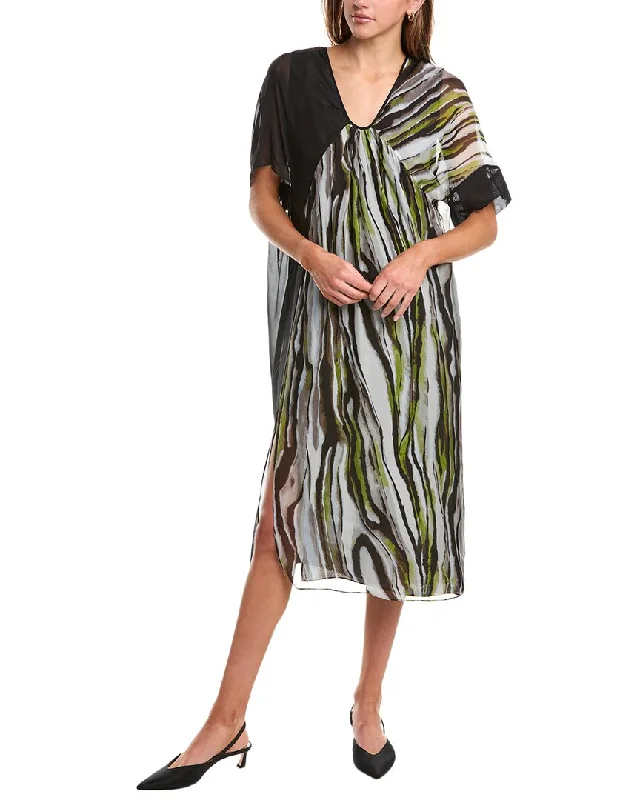 women's ethical fashion dressesDiane von Furstenberg Ange Silk-Blend Maxi Dress