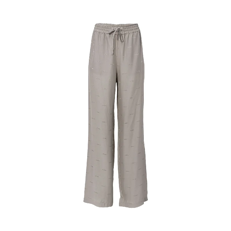 women's adventure pantsIceberg Ladies Beige Wide-Leg Pants