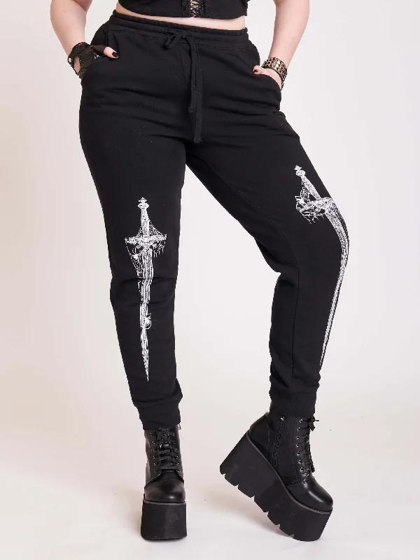 women's bell-bottom pantsDagger sword Jogger