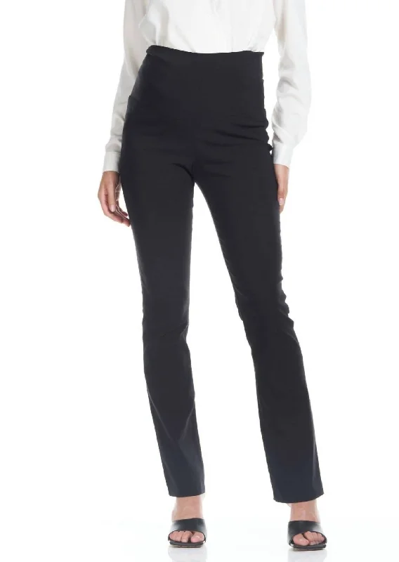 women's relaxed-fit pantsFlora Slim Straight Maternity Pants In Black