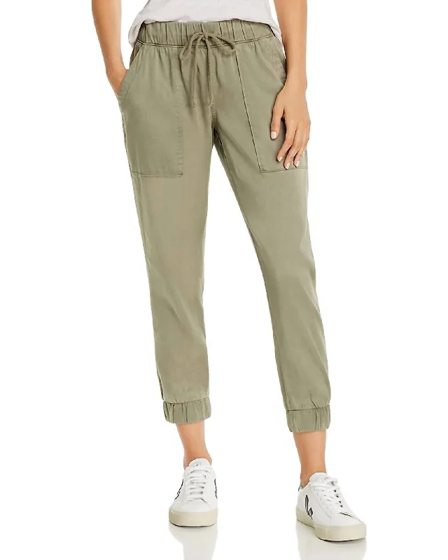 women's affordable pantsGirl's Drawstring Jogger In Army Green