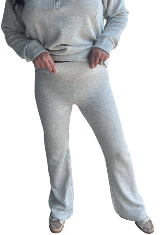 women's active pantsHolly Lounge Pant In Heather Pearl Grey