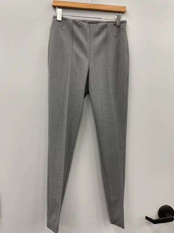 women's checkered pantsLight Grey Tapered Wool Pant